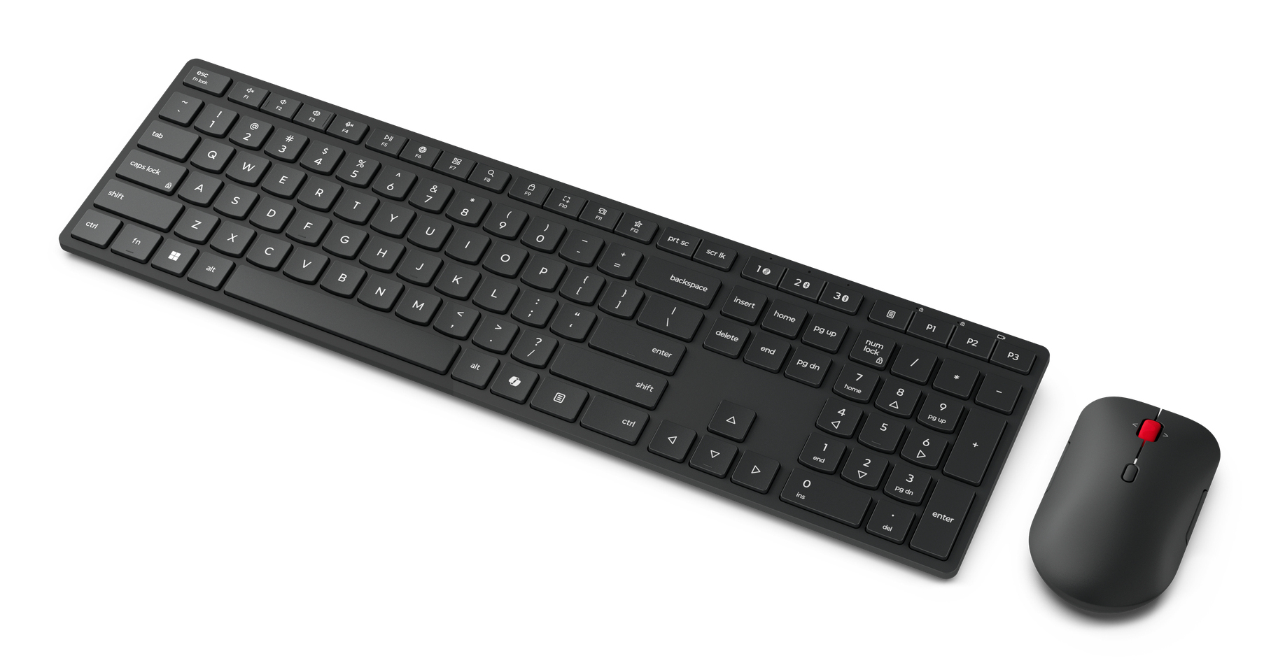 Lenovo Pro Combo 6000 Tastatur-und-Maus-Set QWERTZ Deutsch Finsternis schwarz