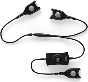 EPOS SENNHEISER ATC 2 Schulungskabel 2x EasyDisconnect auf EasyDisconnect Mute Schalter für Trainer 1x hören/sprechen, 1x ED Mute (1000761)