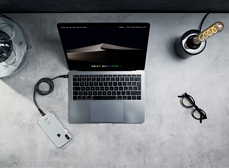 Epico Braided Lightning to USB-C Kabel 1,2 m Grau