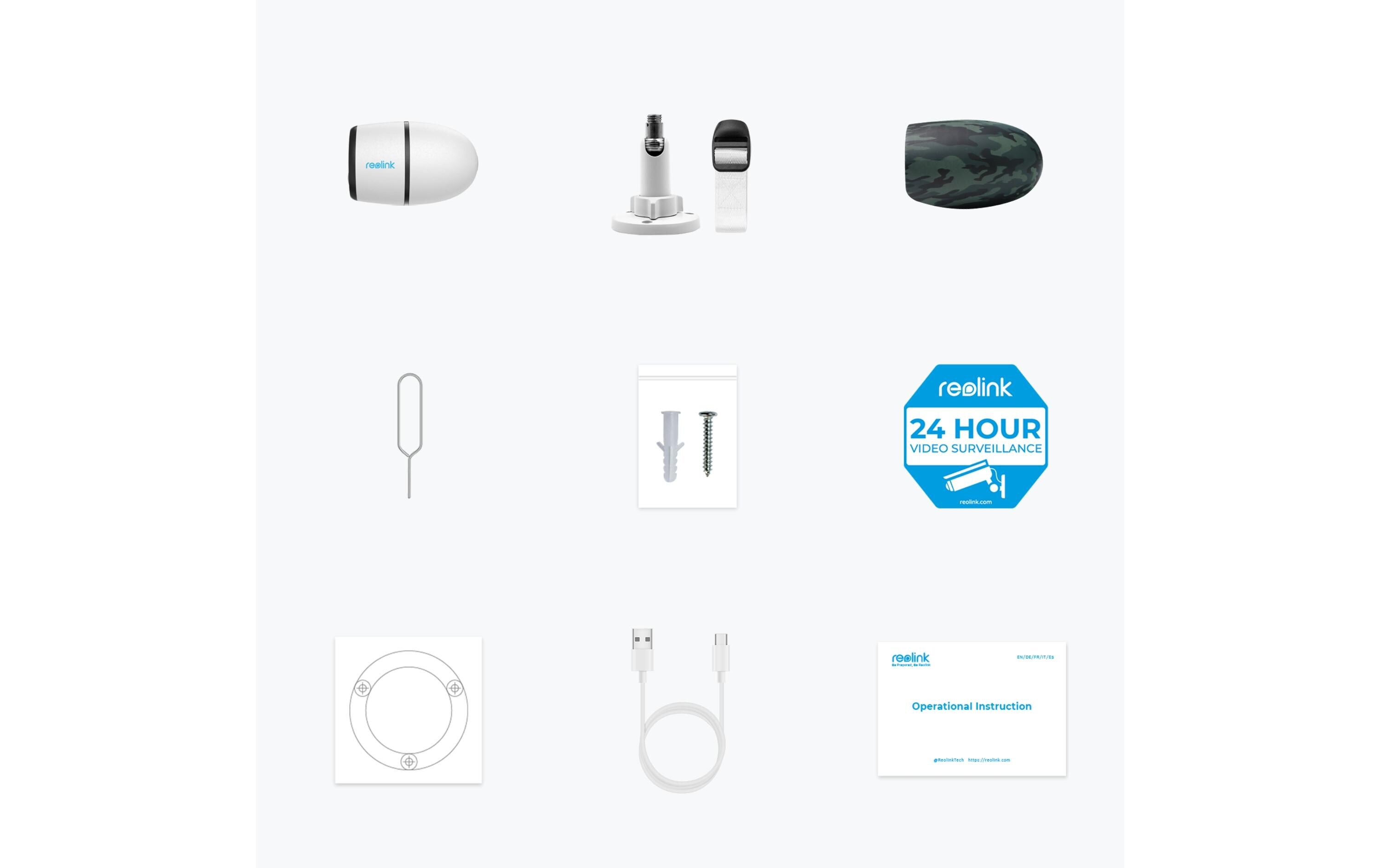 Reolink Go Series G330 IP-Sicherheitskamera 2560 x 1440 Pixel Weiß