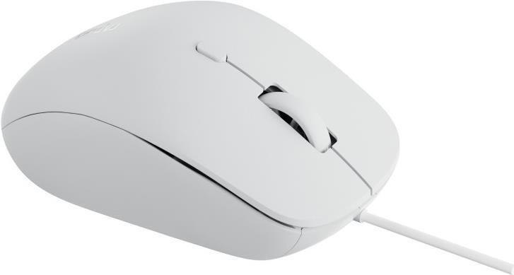 Rapoo Optische lautlose Maus N500, kabelgebunden, Weiß (00221170)