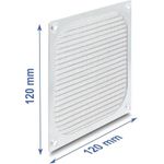 Delock Lüftergitter 120 x 120 mm Aluminium – Lüfter Staubfilter mit Edelstahl-Filtergewebe (67458)