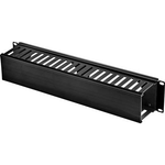 Renkforce RF-3429152 48,30cm (19")  Netzwerkschrank-Kabelführung 2 HE Schwarz (RF-3429152)