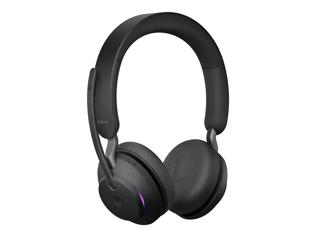 Jabra Evolve2 65 MS Stereo On-Ear Headset Bluetooth Schwarz