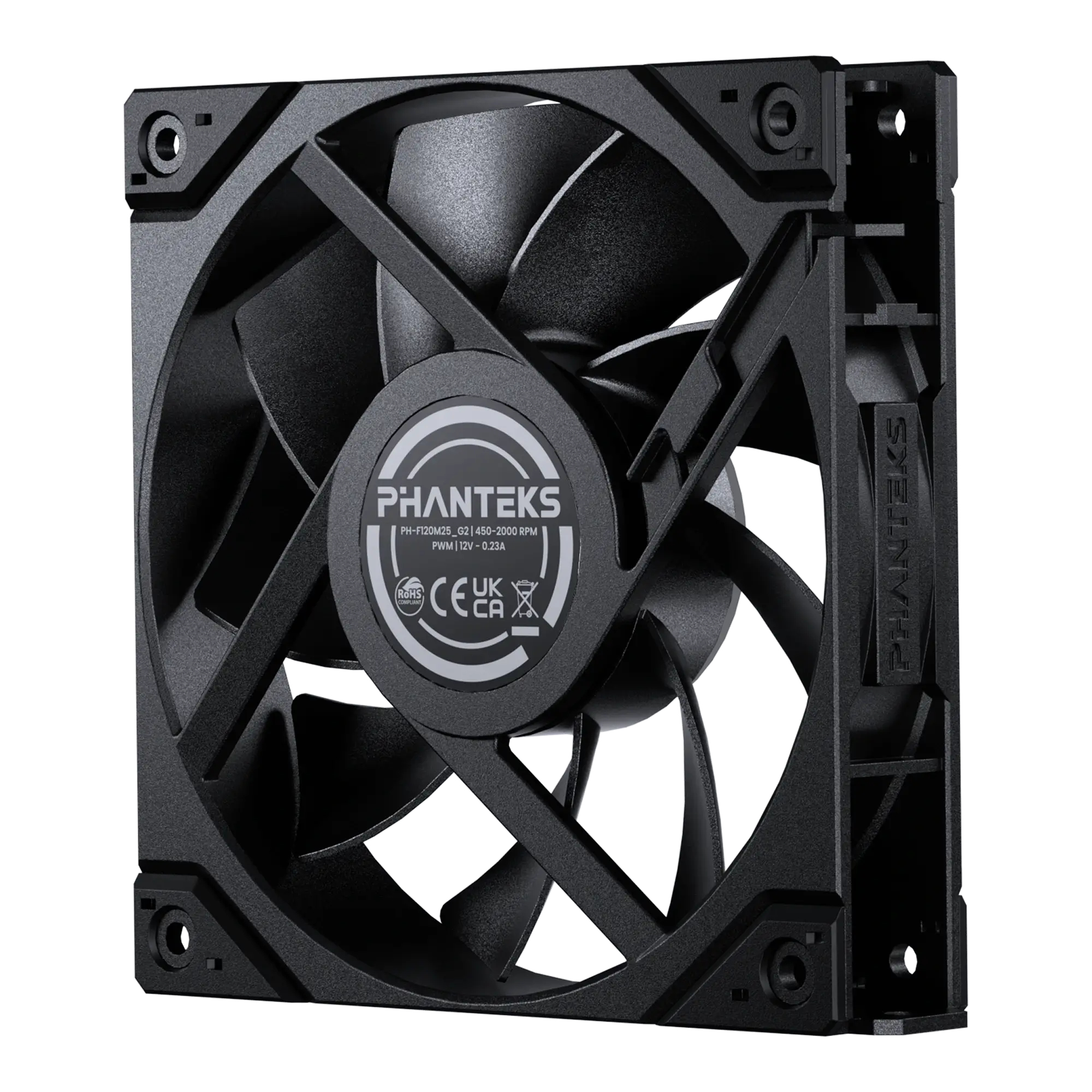 Phanteks M25G2-120 120mm PWM Gehäuselüfter 3er-Pack Schwarz