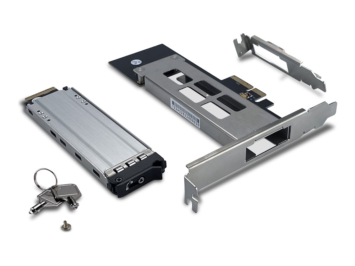 FANTEC NVMePCIe-WL-TR-1 M.2 NVMe PCIe 4.0 x4 Adapterkarte Schwarz/Silber