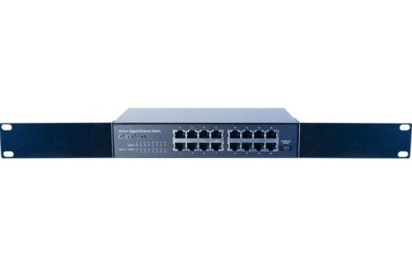 Dexlan deXlan 891016 Switch - Unmanaged - 16 Ports Gigabit Ethernet - Schwarz