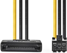 Nedis CCGP74200VA015. Kabellänge: 0,15 m, Anschluss 1: SATA 15-pin, Steckerverbindergeschlecht: Männlich/Weiblich. Verpackungsart: Polybag (CCGP74200VA015)