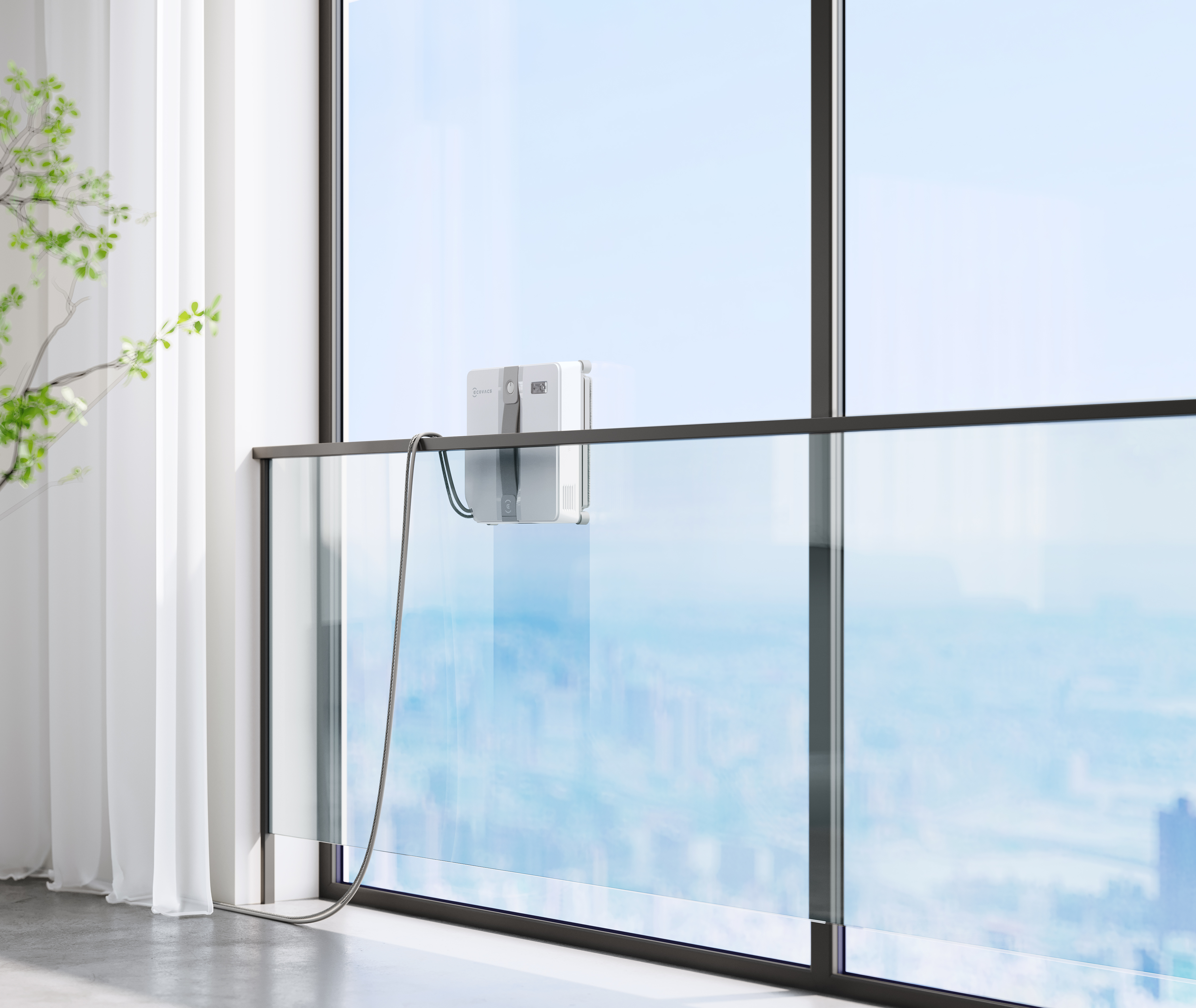 Ecovacs Winbot Mini WG841-01TD Grau/Weiß