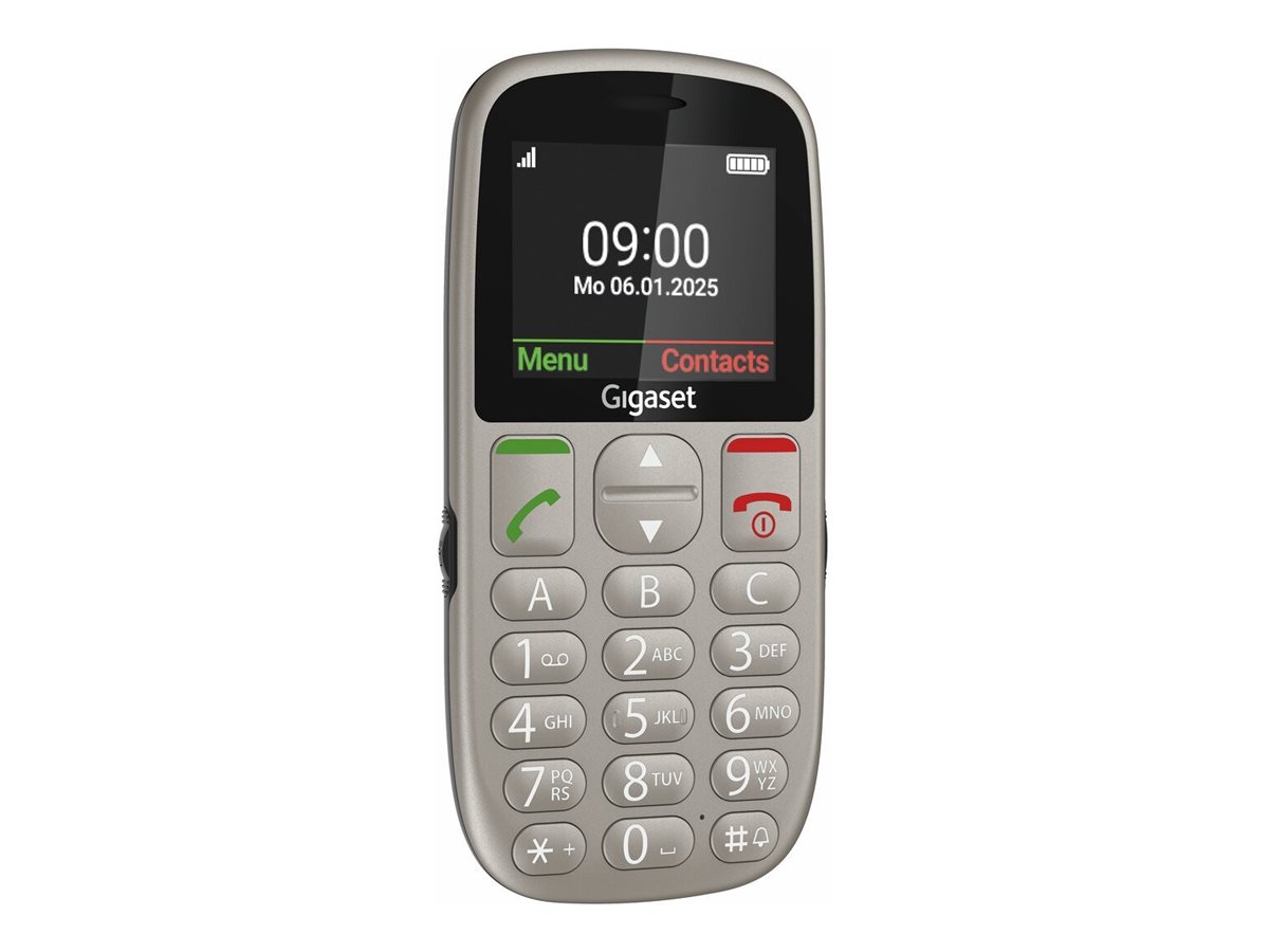 Gigaset GL395 2,2" Feature Phone 32 MB RAM 32 MB Speicher Titanium Silver