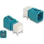 Delock Mini FAKRA Z Stecker quad gewinkelt B-Typ PCB (90116)