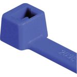 HellermannTyton Kabelbinder innenverzahnt T-Serie (L x B) 150 mm x 3.5 mm T30R-PA66-BU Farbe: Blau 100 St. HellermannTyton (111-03008)