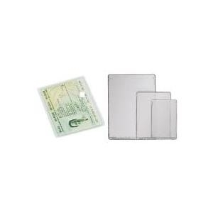 LEITZ Ausweishülle, 54 x 86 mm, PVC, genarbt, 0,20 mm oben offen, Weichfolie, für Scheckkarten - 25 Stück (4062-00-00)