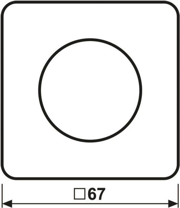Jung Abdeckung mit Drehknopf Duroplast, Serie CD 1740 (CD1740)