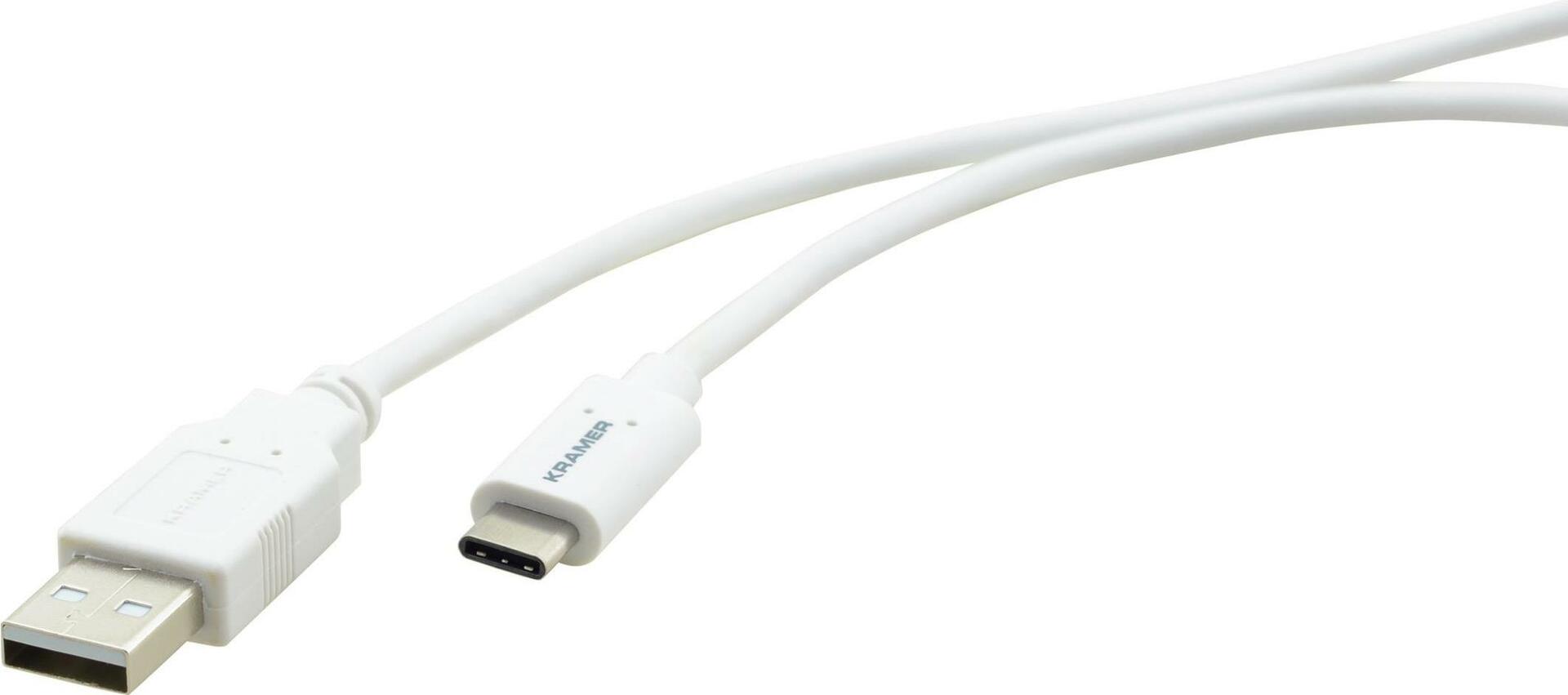 Kramer Electronics C-USB/CA-6 USB Kabel 1,8 m USB C USB A Männlich Weiß (96-02357206)