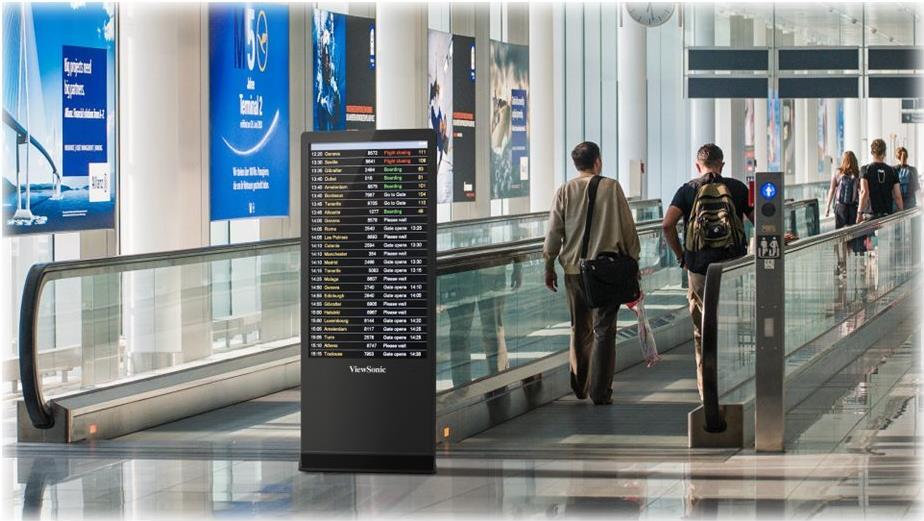 ViewSonic EP5542 55" 4K UHD Digital Signage Display Schwarz