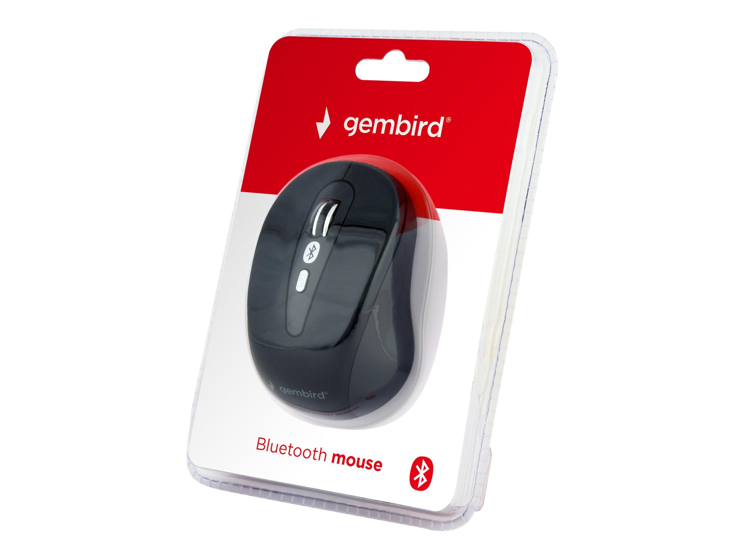 Gembird MUSWB-6B-01 Kabellose Bluetooth-Maus Optisch 1600 DPI 6 Tasten Schwarz