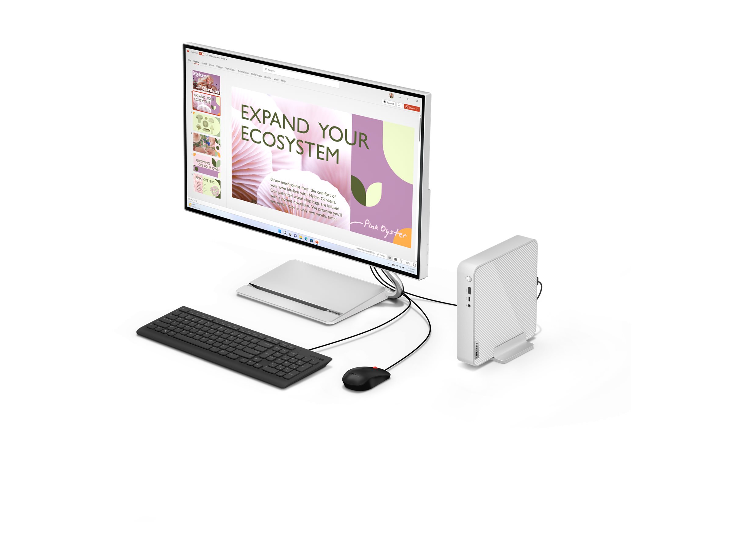 Lenovo IdeaCentre Mini 5 01IRH8 Mini-PC Intel Core i5-13420H 16 GB RAM 512 GB SSD Windows 11 Pro Wolken Grau