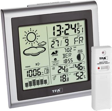 TFA Dostmann LARGO 35.1145.54 Funk-Wetterstation Vorhersage für 12 bis 24 Stunden (35.1145.54)