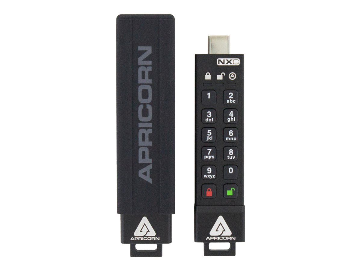 Apricorn Aegis Secure Key 3NXC 32 GB USB-Flash-Laufwerk USB-C 3.2 Gen 1 Schwarz
