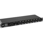 EUROLITE DMX Split/Boost 8 PRO 3pol Rack-Splitter 2in/8out RDM mit OLED-Display