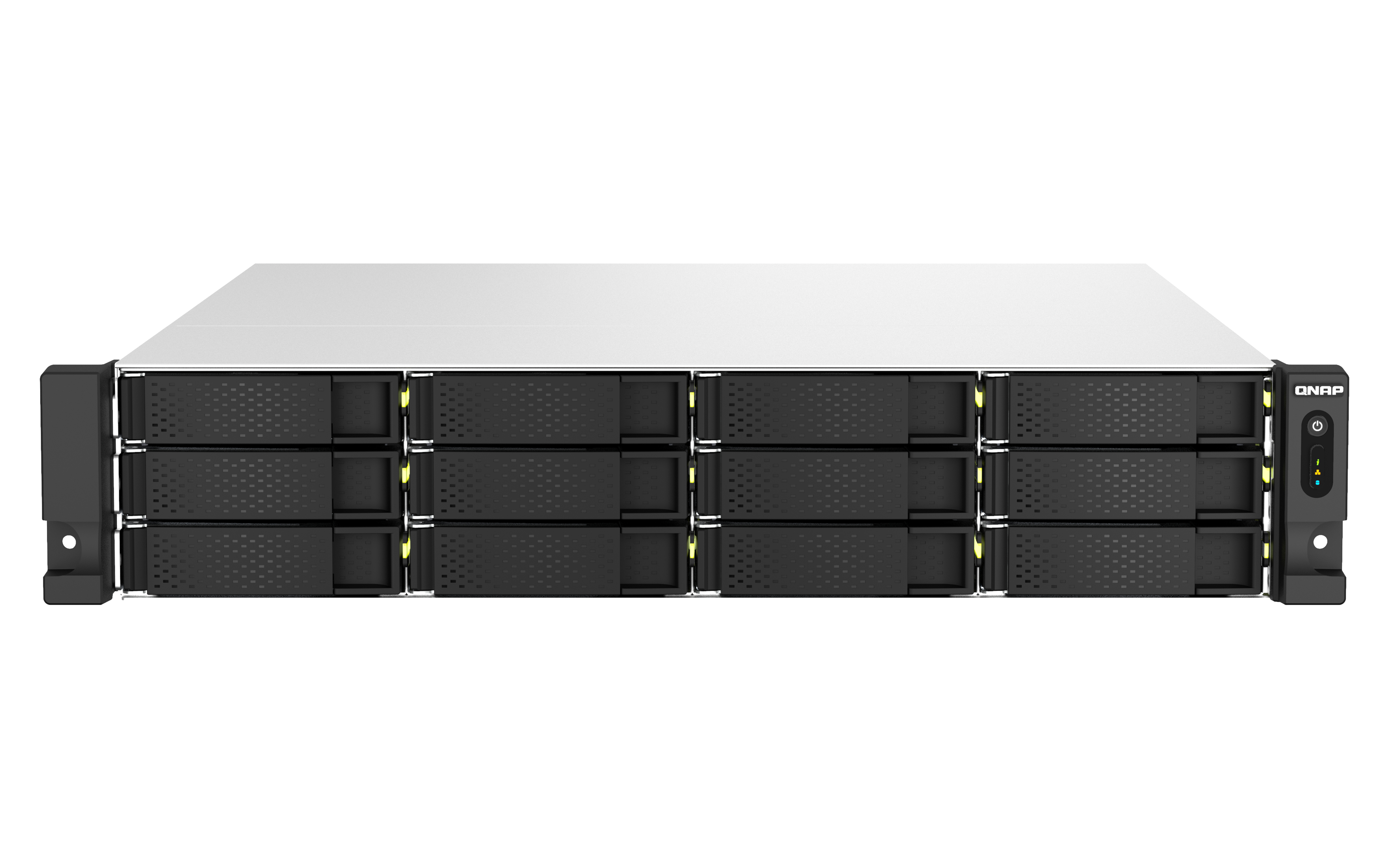 QNAP TS-H1887XU-RP NAS-Server 2U Rack 18 Schächten 16 GB RAM Schwarz, Weiß