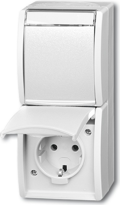 Busch Jaeger 20-02 EWN-54 Steckdose CEE 7/3 Weiß (2084-0-0714)