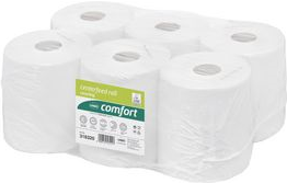 wepa Handtuchrolle Comfort, 2-lagig, hochweiß, 68 m Tissue, 100% Recycling, mit Diamantprägung, Breite: 200 mm, - 1 Stück (317090)