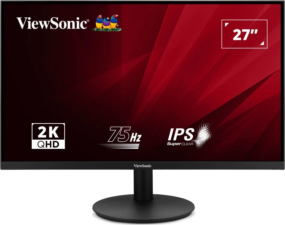 ViewSonic VA2708-2K-HD-2 27" QHD IPS-Monitor 2560x1440 75Hz 4ms Office Schwarz (VA2708-2K-HD-2)