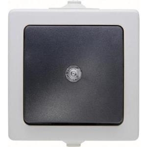 Kopp 566356003 Thermoplast Schwarz - Grau Lichtschalter (566356003)