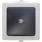 Kopp 566356003 Thermoplast Schwarz - Grau Lichtschalter (566356003)