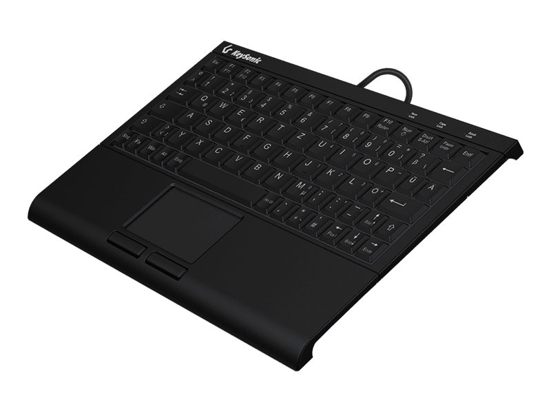 KeySonic KSK-3211ELU (DE) Kabelgebundene USB Tastatur QWERTZ Schwarz