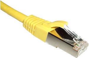 ACT Yellow 1 meter LSZH SFTP CAT6A patch cable with RJ45 connectors. Cat6a s/ftp lszh yellow 1.00m (IB9101)