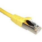 ACT Yellow 1 meter LSZH SFTP CAT6A patch cable with RJ45 connectors. Cat6a s/ftp lszh yellow 1.00m (IB9101)