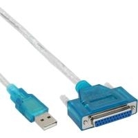 InLine® USB zu 25pol. parallel, Drucker-Adapterkabel (33397I)