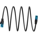 Goobay Ultraflexibles CAT 6A Patchkabel U/UTP, schwarz (79243)