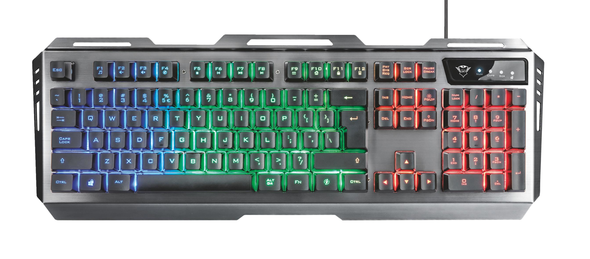 Trust GXT 845 Tural USB QWERTZ Deutsch Schwarz (22458)