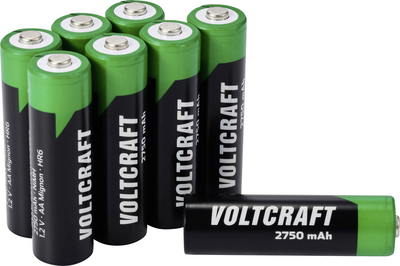 Voltcraft VC-16044360 Mignon AA -Akku NiMH 2750 mAh 1.2 V 8 St. (VC-16044360)