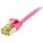 Patchkabel RJ45, CAT6A 500Mhz, 0,15m, magenta, U/FTP, slimline rund d=3,8mm, TPE/LSZH(Superflex), AWG32, mitCat.7 Rohkabel, Synergy 21 (S217380V3)