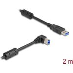 Delock 81109 USB 3.0 Kabel A Stecker auf B Stecker 90° rechts 2 m (81109)