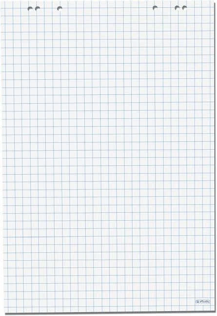 Herlitz 10834141 Flipchart-Papier 990 x 680 mm Weiß