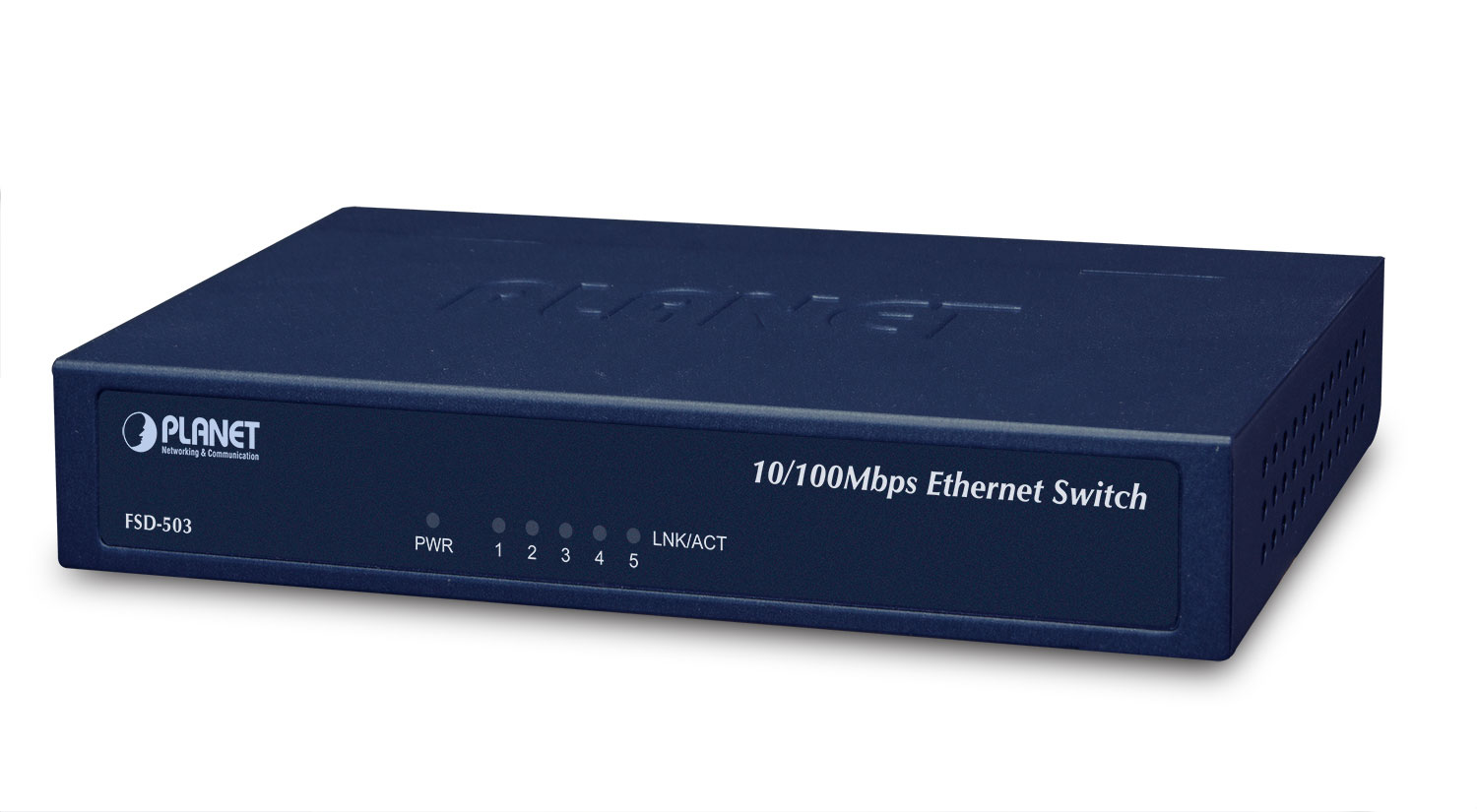 Planet FSD-503 5-Port Fast Ethernet Unmanaged Switch Blau