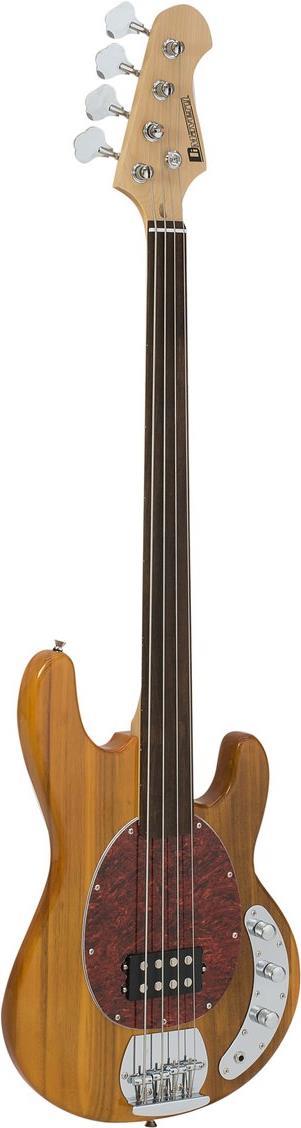 DIMAVERY MM-501 E-Bass, fretless, natur (26222070)