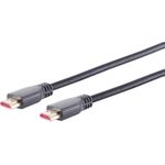 S/CONN maximum connectivity HDMI Anschlußkabel-Ultra HDMI Kabel, 8K, ABS, schwarz, 1,0m (10-46025)