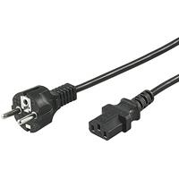 Netzkabel Schuko-Stecker gerade an Kaltgeräte-Buchse gerade, Typ F an C13, 1,5m, Good Connections® (1501-015)