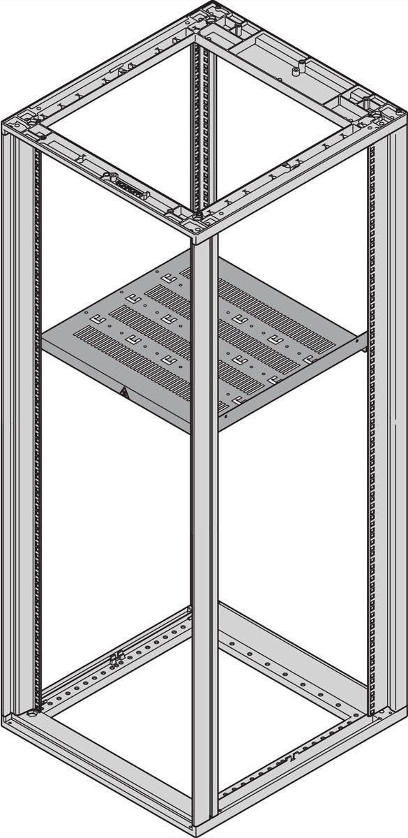 SCHROFF Fachboden, stationär - 19\"FACHB.STAT.600B 800T 7021 (27230053)