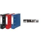 herlitz PP-Doppelordner maX.file, Rückenbreite:70mm, schwarz zweifache DIN A5-quer-Ablage, PP-Kunststoffbezug, Einsteck- (10842250)