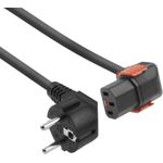 ACT AK5255 Stromkabel Schwarz 1 m CEE7/7 C13-Koppler (AK5255)