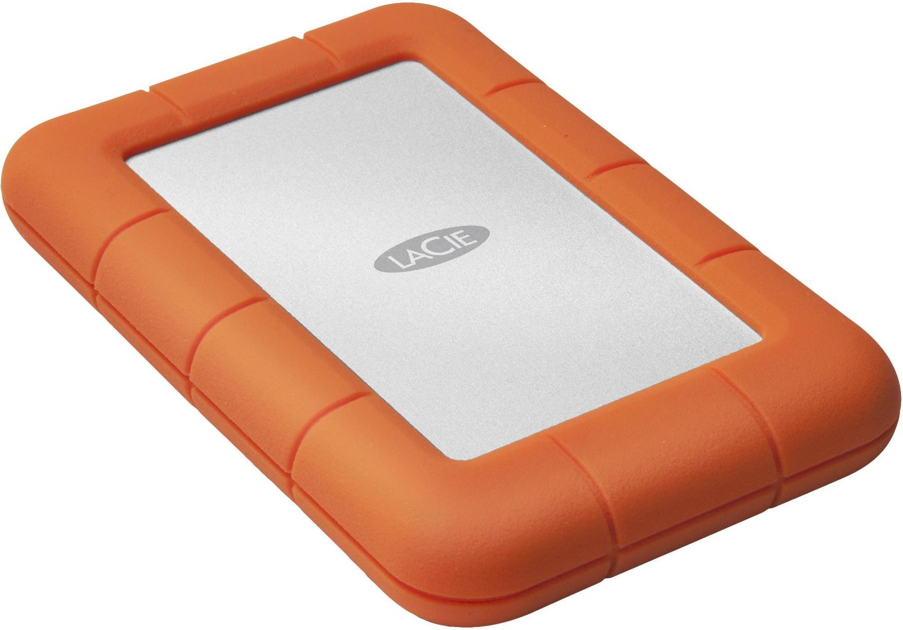 LaCie Rugged Mini Externe Festplatte 1 TB 2.5" USB 3.0 Orange, Silber