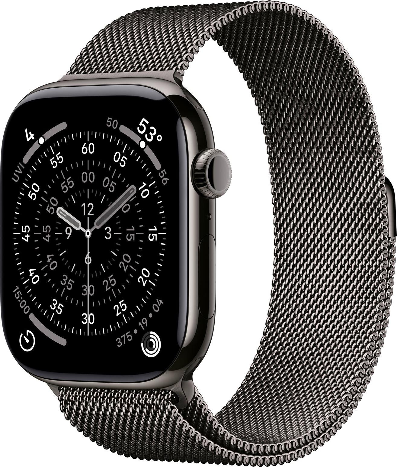Apple Watch Series 11 GPS + Cellular 46 mm 64 GB Slate Titanium Milanaise-Armband M/L Slate